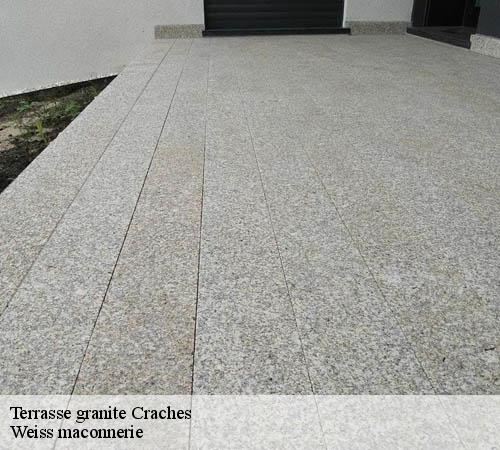 Terrasse granite  craches-78660 Weiss maconnerie