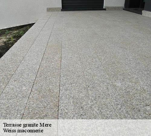 Terrasse granite  mere-78490 Weiss maconnerie