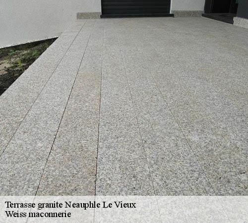 Terrasse granite  neauphle-le-vieux-78640 Weiss maconnerie