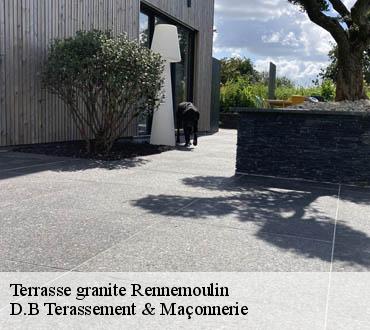 Terrasse granite  rennemoulin-78590 D.B Terassement & Maçonnerie