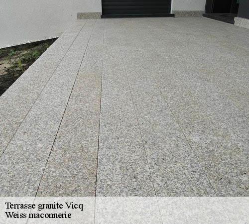 Terrasse granite  vicq-78490 Weiss maconnerie