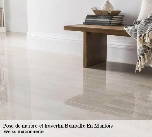 Pose de marbre et travertin  boinville-en-mantois-78930 Weiss maconnerie