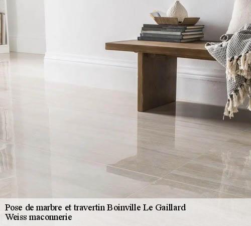 Pose de marbre et travertin  boinville-le-gaillard-78660 Weiss maconnerie