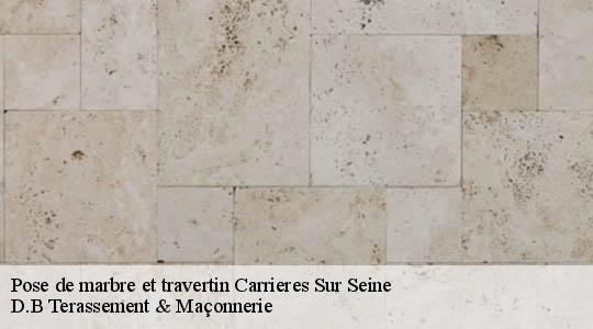Pose de marbre et travertin
