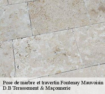 Pose de marbre et travertin  fontenay-mauvoisin-78200 Weiss maconnerie