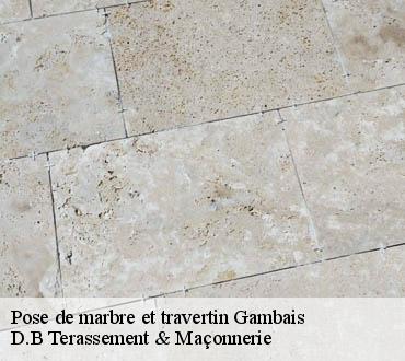 Pose de marbre et travertin  gambais-78950 D.B Terassement & Maçonnerie