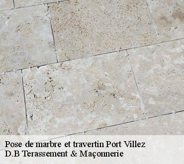 Pose de marbre et travertin  port-villez-78270 D.B Terassement & Maçonnerie