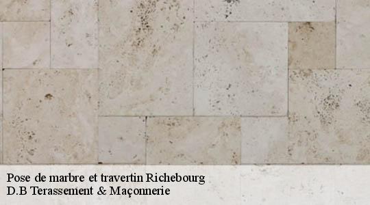 Pose de marbre et travertin