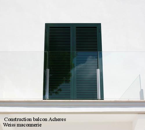  Construction balcon  acheres-78260 Weiss maconnerie