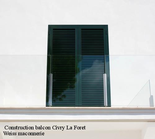  Construction balcon  civry-la-foret-78910 Weiss maconnerie