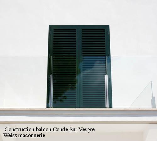  Construction balcon  conde-sur-vesgre-78113 Weiss maconnerie