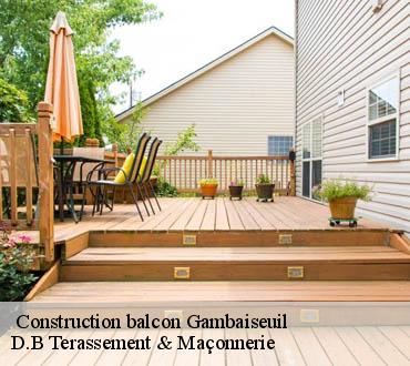  Construction balcon  gambaiseuil-78490 D.B Terassement & Maçonnerie