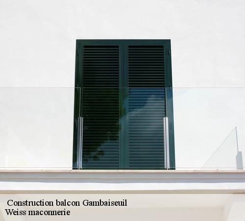  Construction balcon  gambaiseuil-78490 Weiss maconnerie