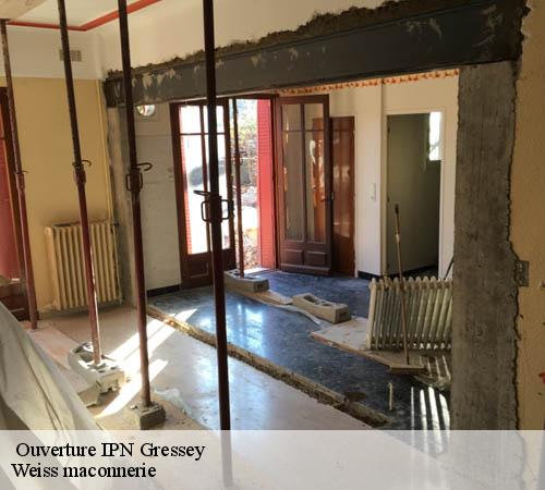  Ouverture IPN  gressey-78550 Weiss maconnerie