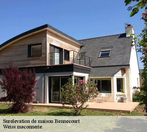 Surelevation de maison  bennecourt-78270 Weiss maconnerie