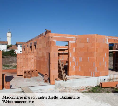 Maconnerie maison individuelle   bazainville-78550 Weiss maconnerie