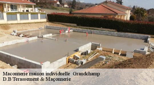 Maconnerie maison individuelle   grandchamp-78113 D.B Terassement & Maçonnerie